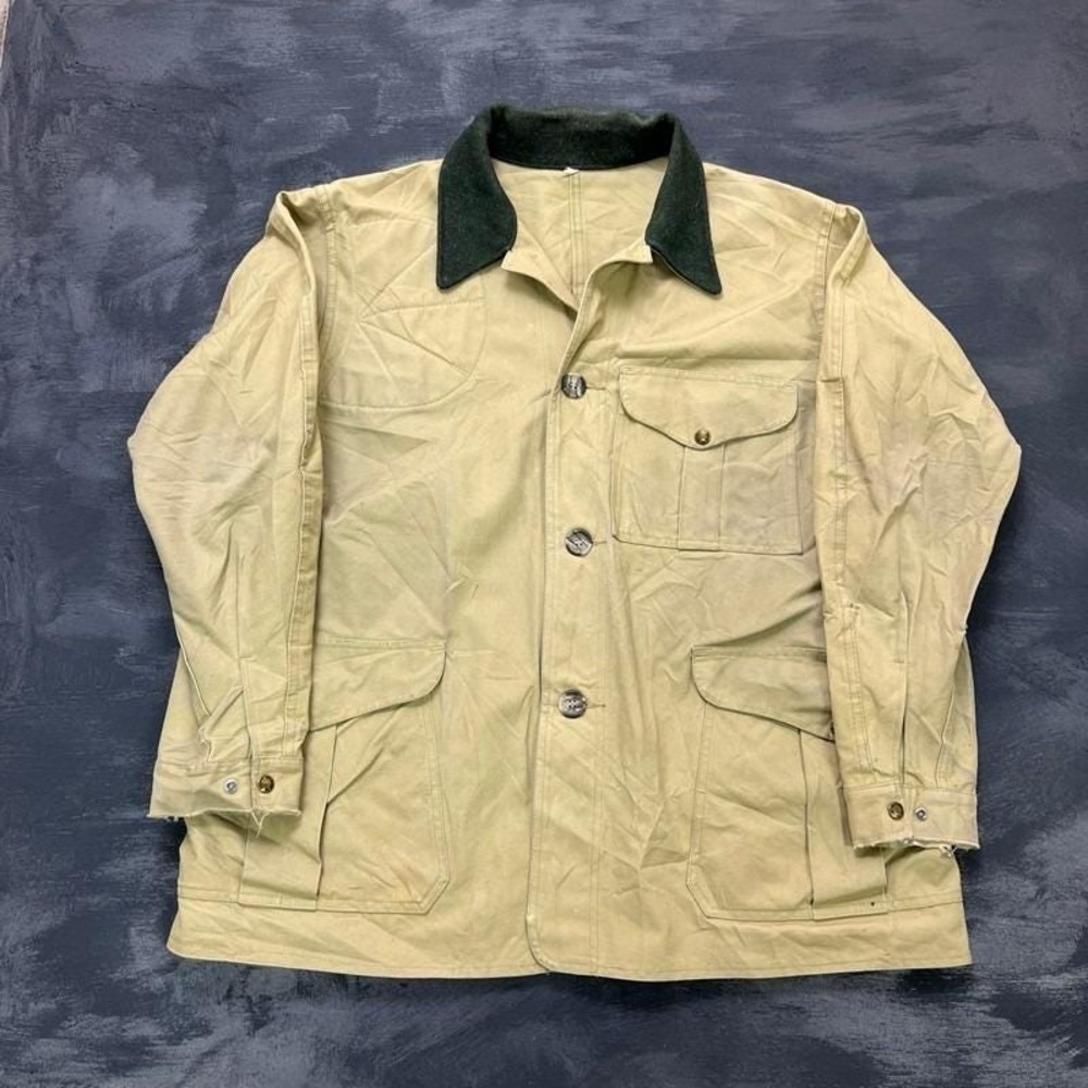 Vintage‎ Filson Cotton Hunting Jacket Mens 48 Beige 1990s Outdoors